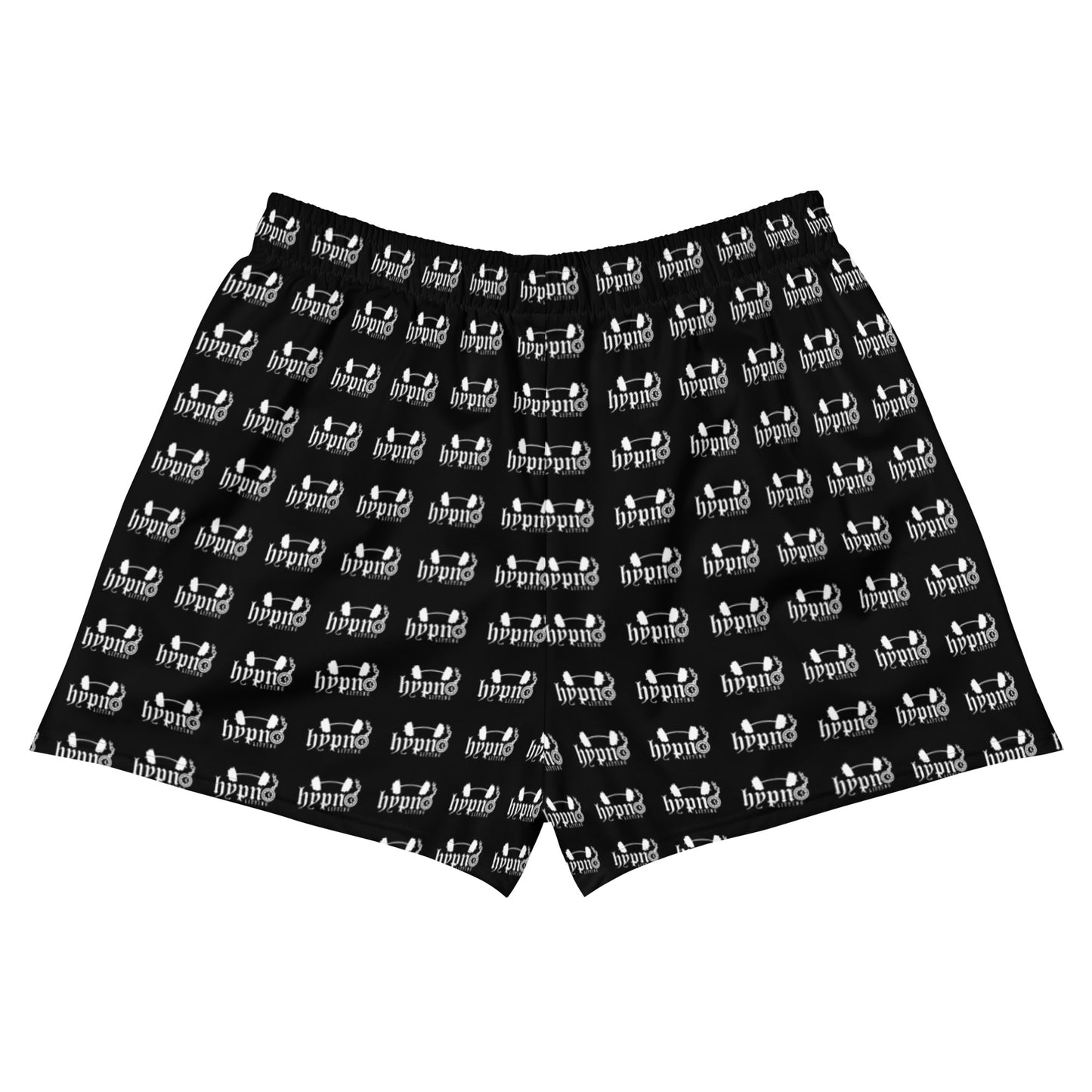 Hypno Lifting Pattern Print 6" Inseam Unisex Athletic Shorts (Black)