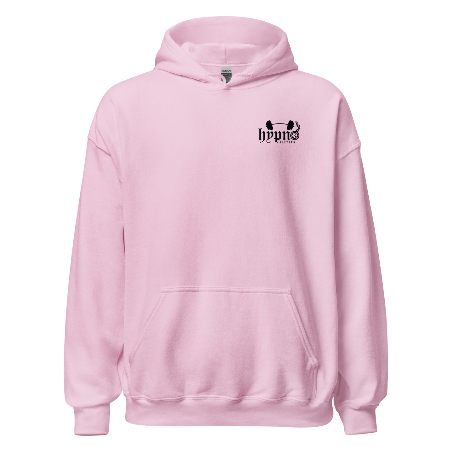 Hypno Lifting front logo design unisex hoodie