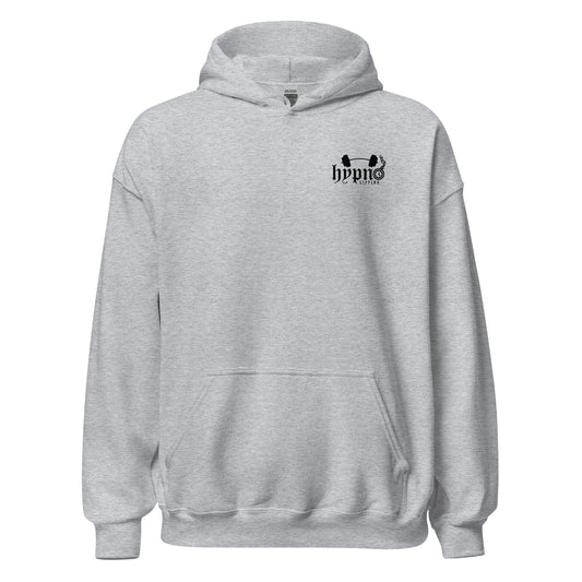 Hypno Lifting front logo design unisex hoodie