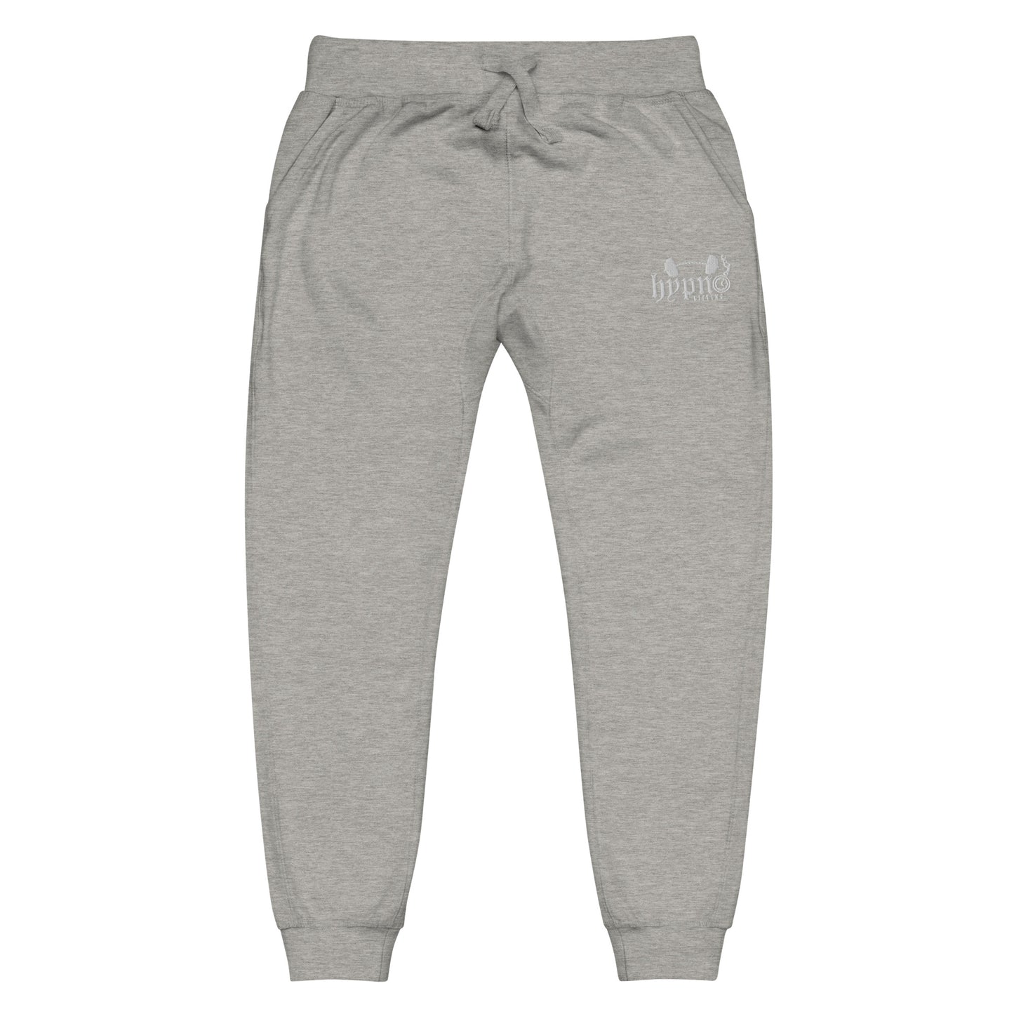 Hypno Lifting white embroidered logo unisex fleece sweatpants